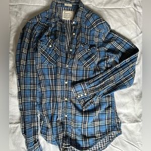 American Eagle Blue Flannel